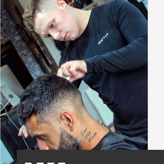 Reef & Co Barbers with client