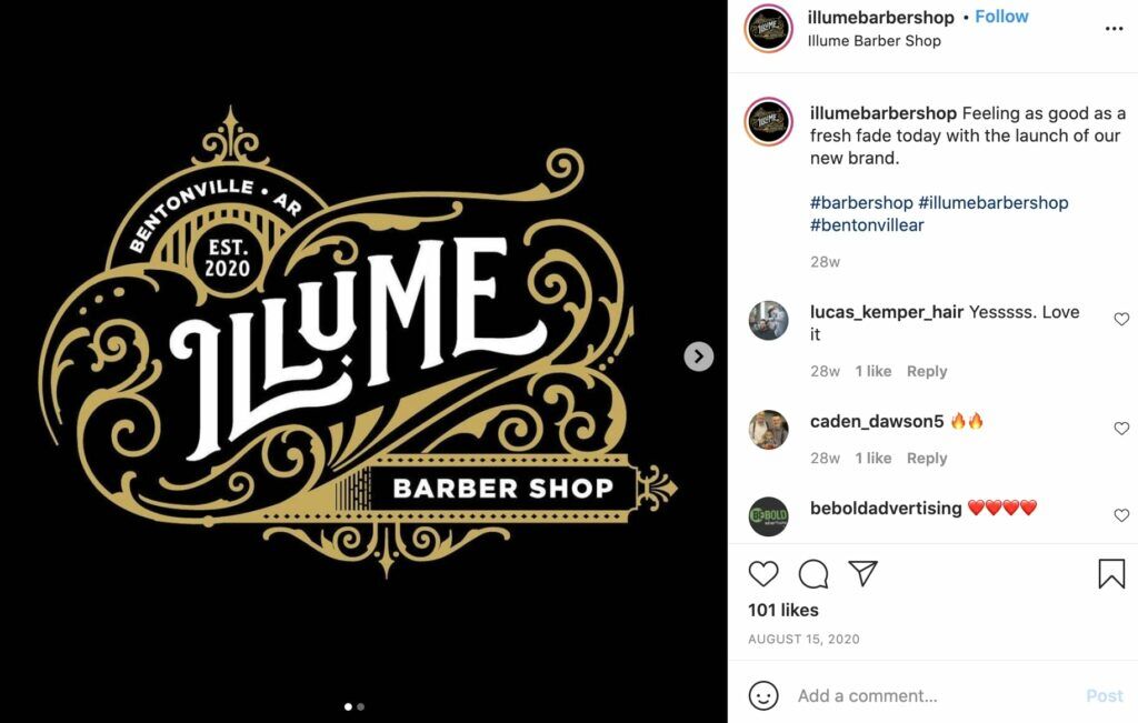 Illume Barber Shop logo
