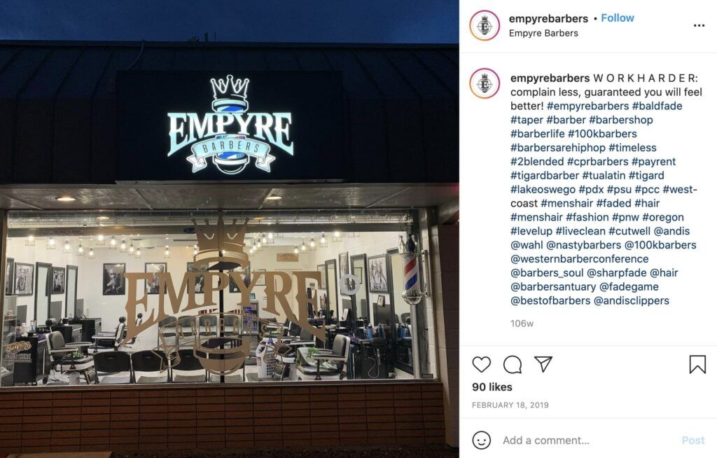 Empyre Barbers Logo