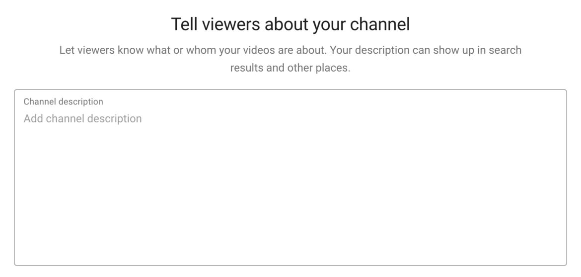 Channel description