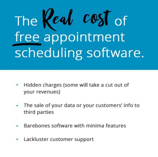 The real cost of “free” appointment scheduling software