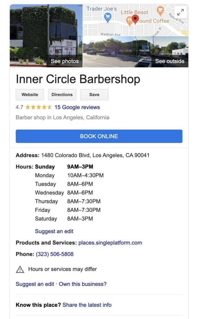 Inner circle barbershop