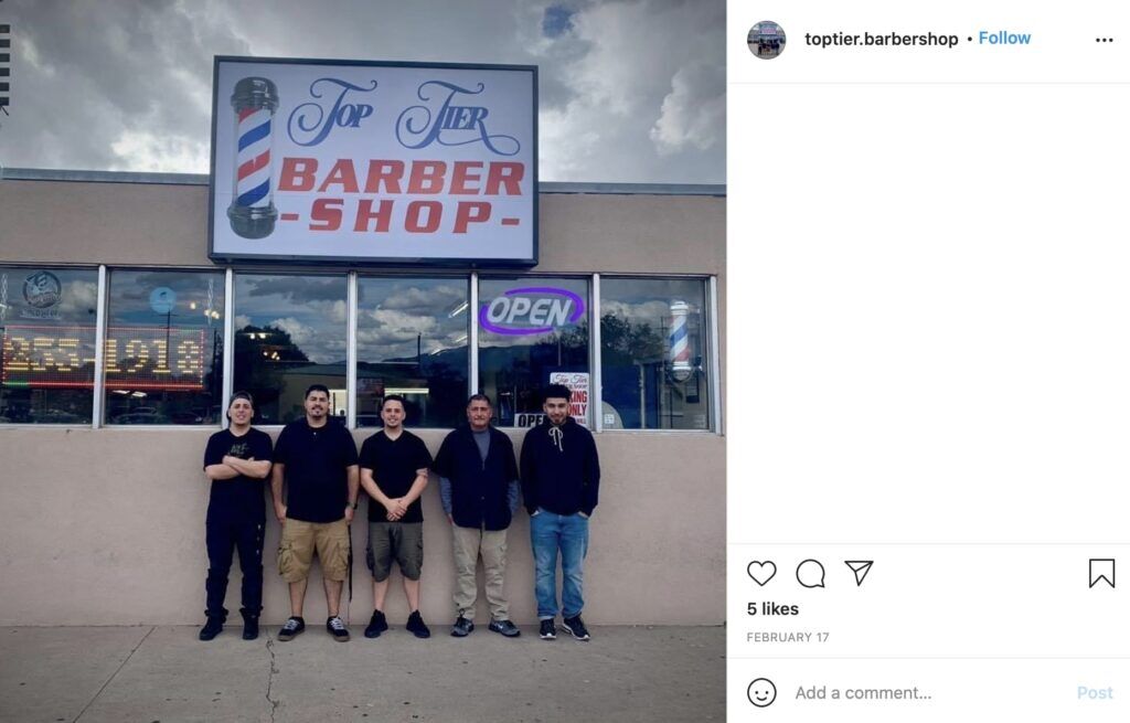Top Tier Barber Shop Logo