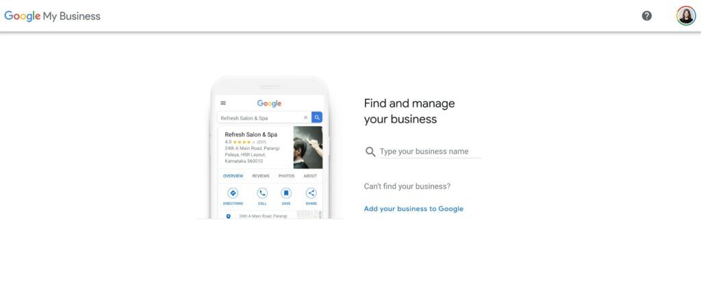 Register, claim or update Google My Business profile