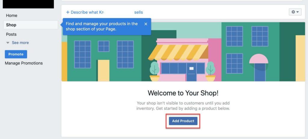 Add products to Facebook Shop