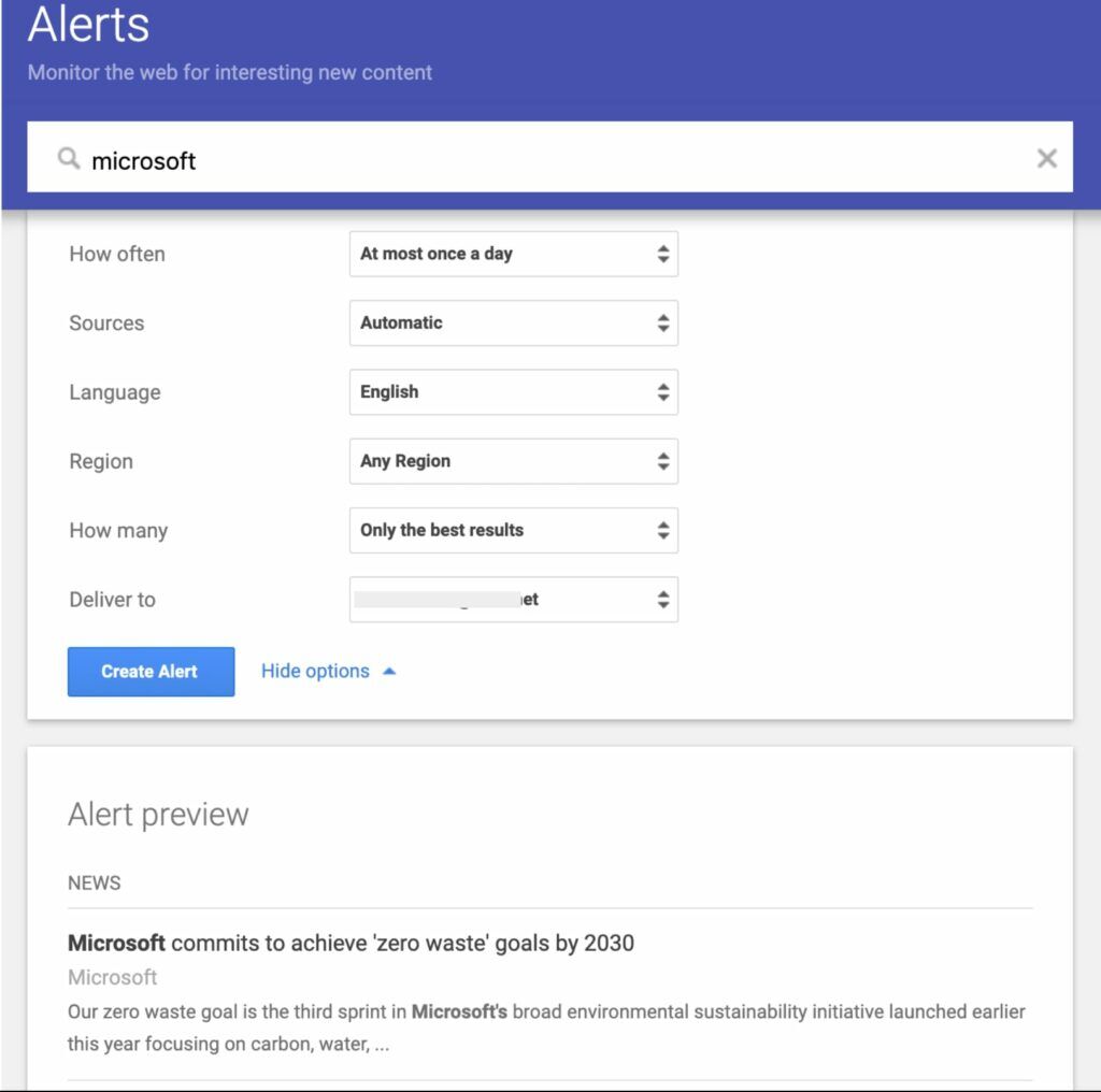 Get Notified About Your Brand Mentions with Google Alerts