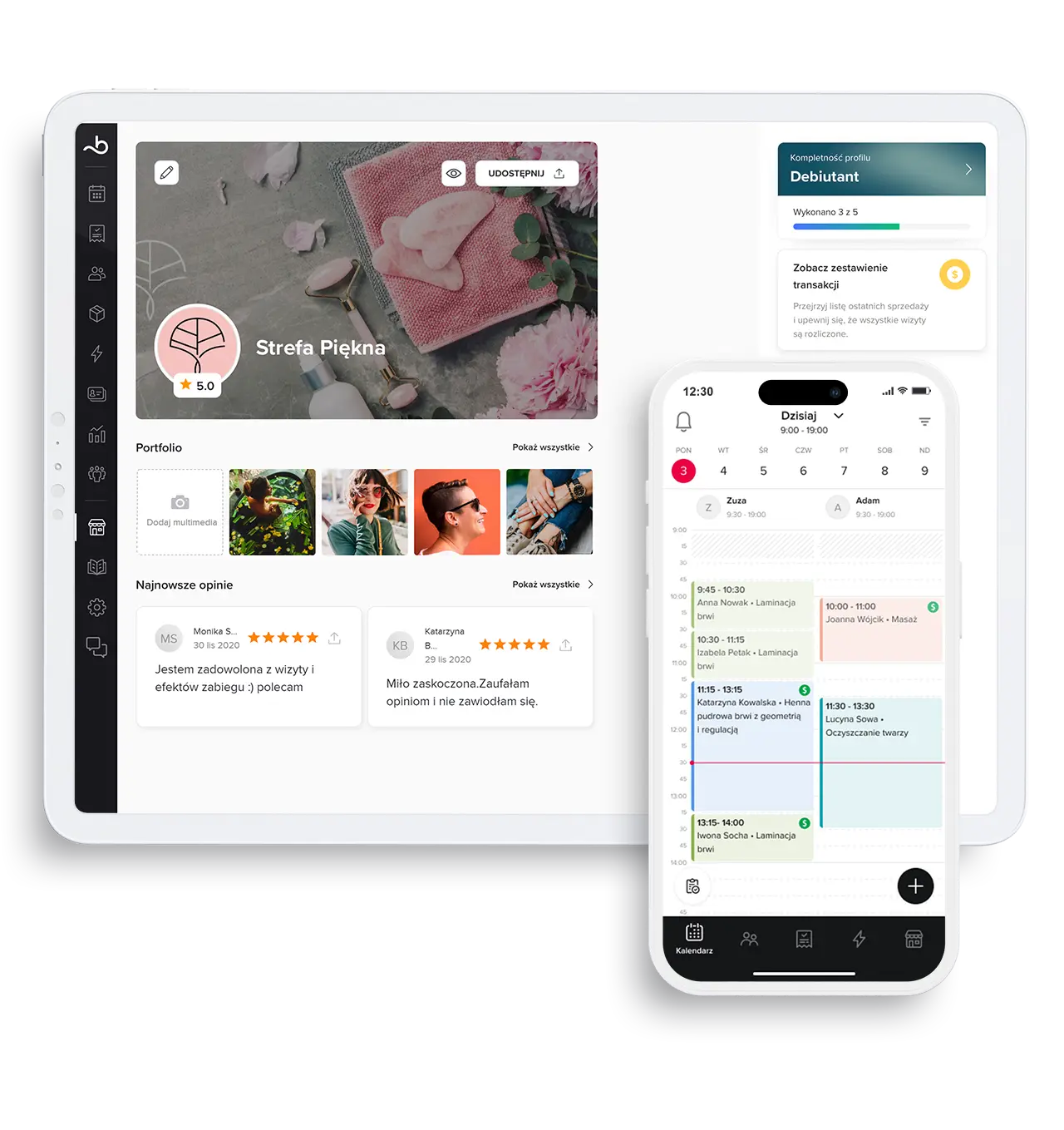 System zarządzania salonem i rezerwacji online - Booksy