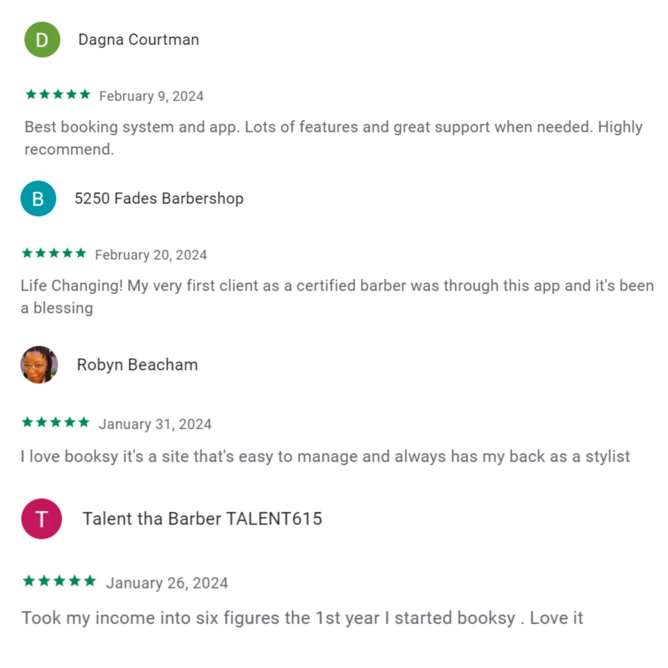 real app store reviews booksy 2024