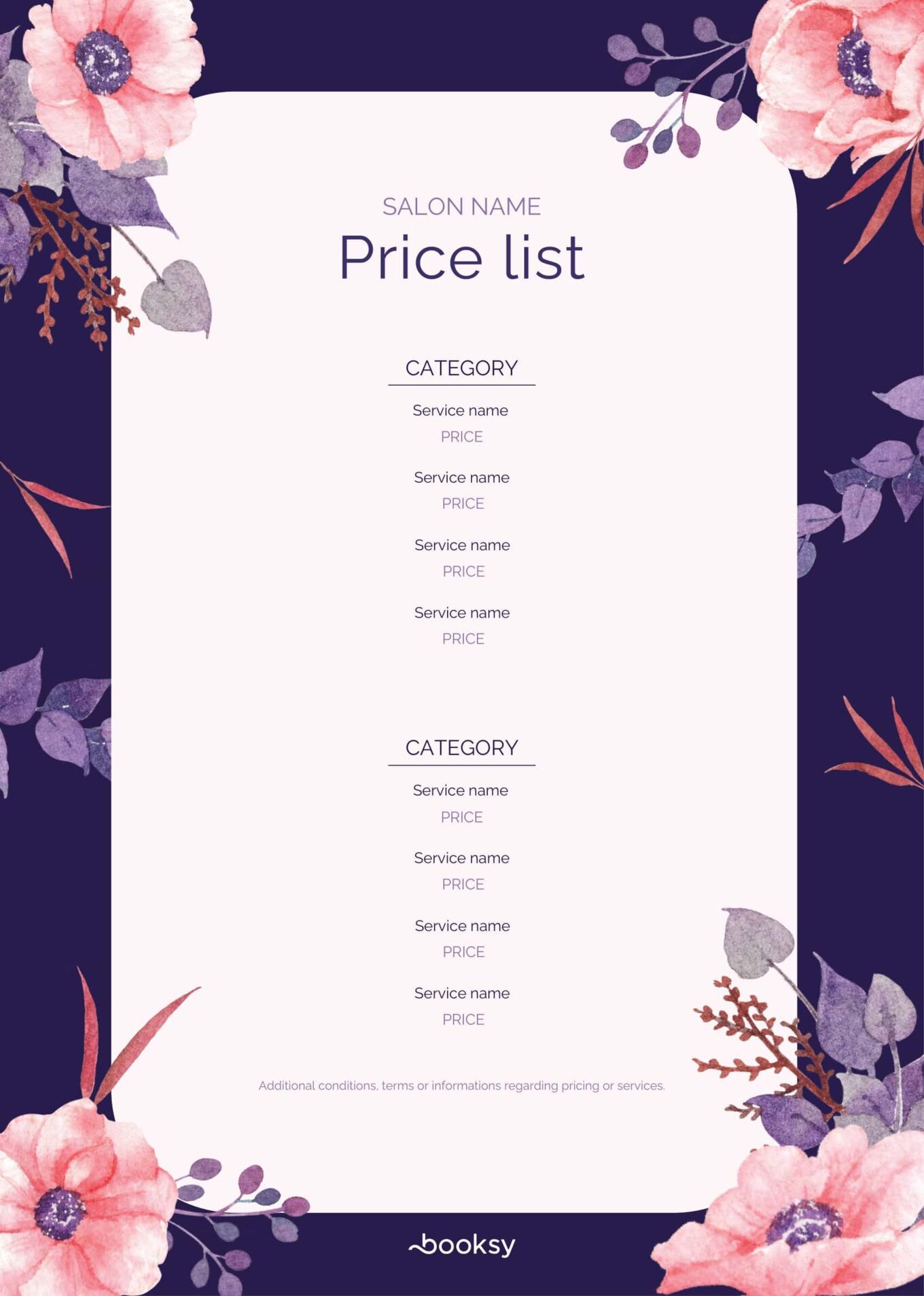 dark violet salon price list-min