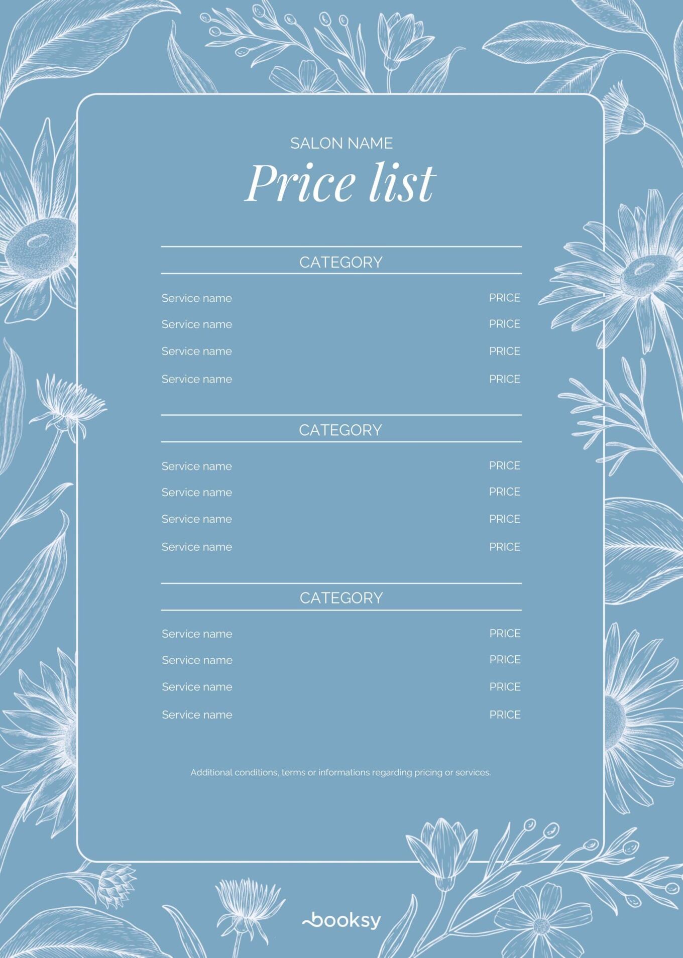 blue flowers salon price list-min