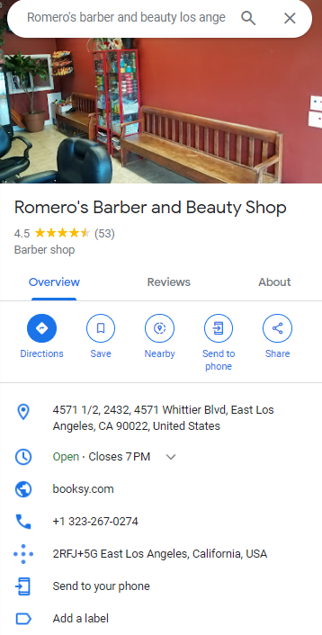 Romero's Barber and Beauty Shop