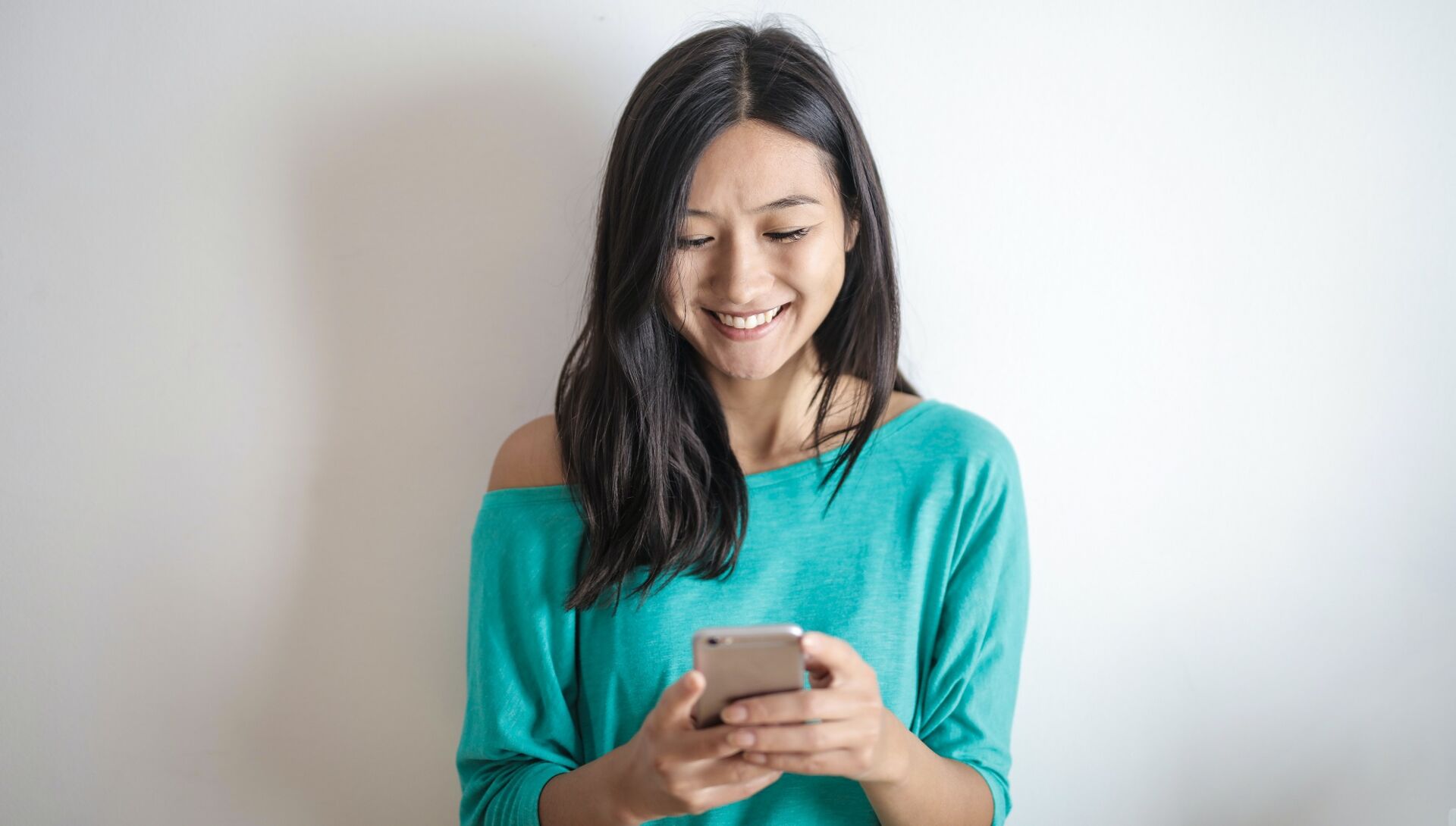 Woman viewing phone