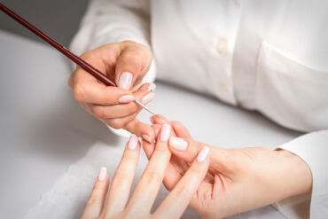 french-manicure-nail-close-up