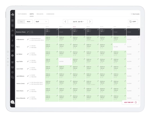Manage your team with Booksy scheduling software