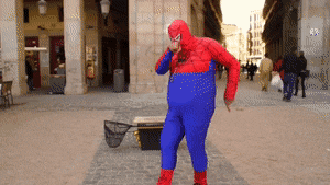 Fat Spiderman Dancing