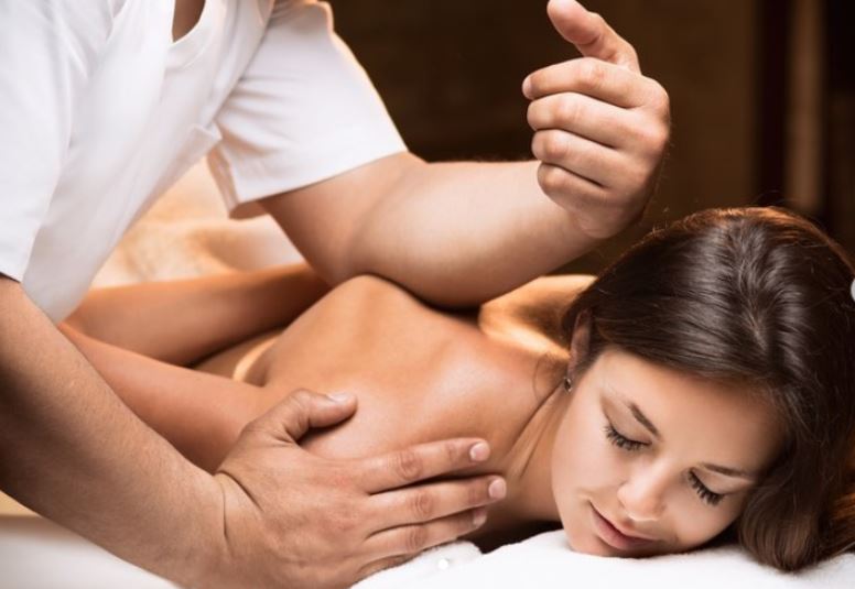 woman getting a massage