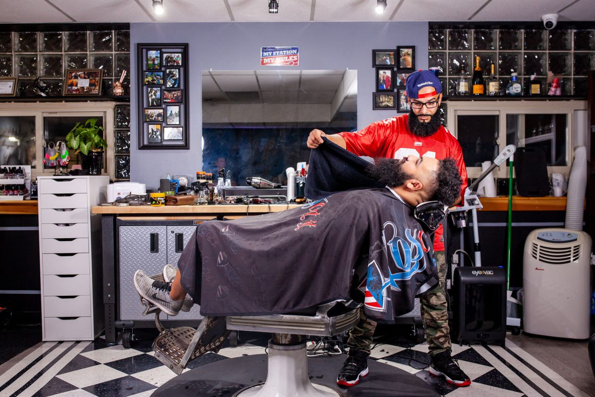 barber at work