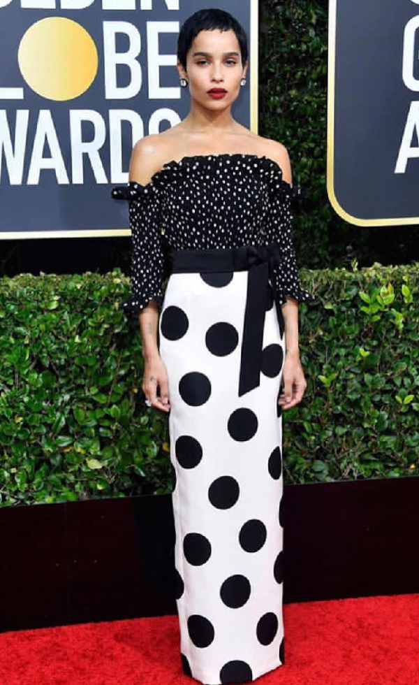 golden globe fashion trends - Zoe Kravitz
