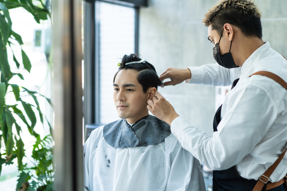 man self-care hair barber